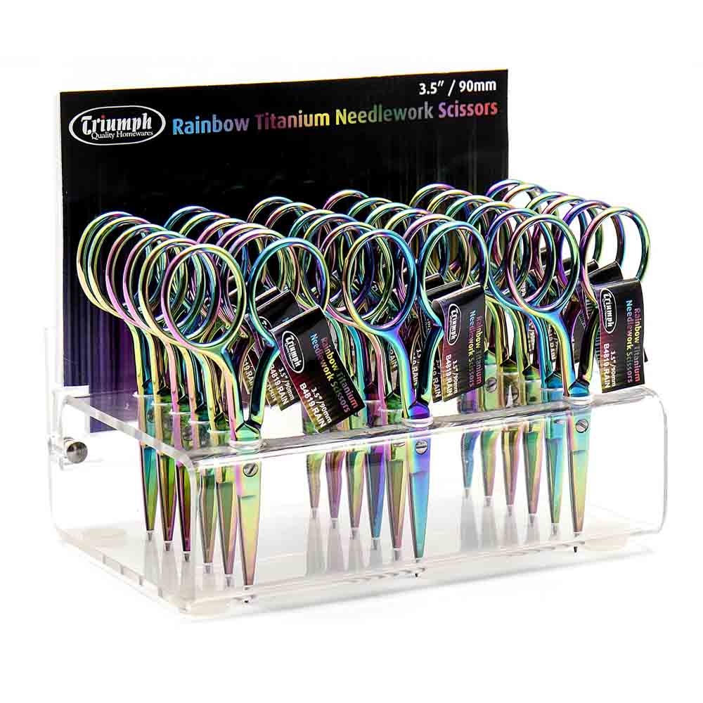 Rainbow Titanium Embroidery Scissors - 3.5 in - Image 2