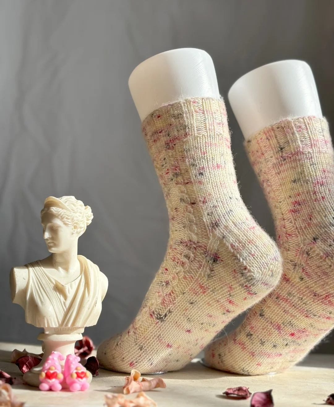 Rose Bud Socks | Knitting Pattern and Optional Kit - Image 2