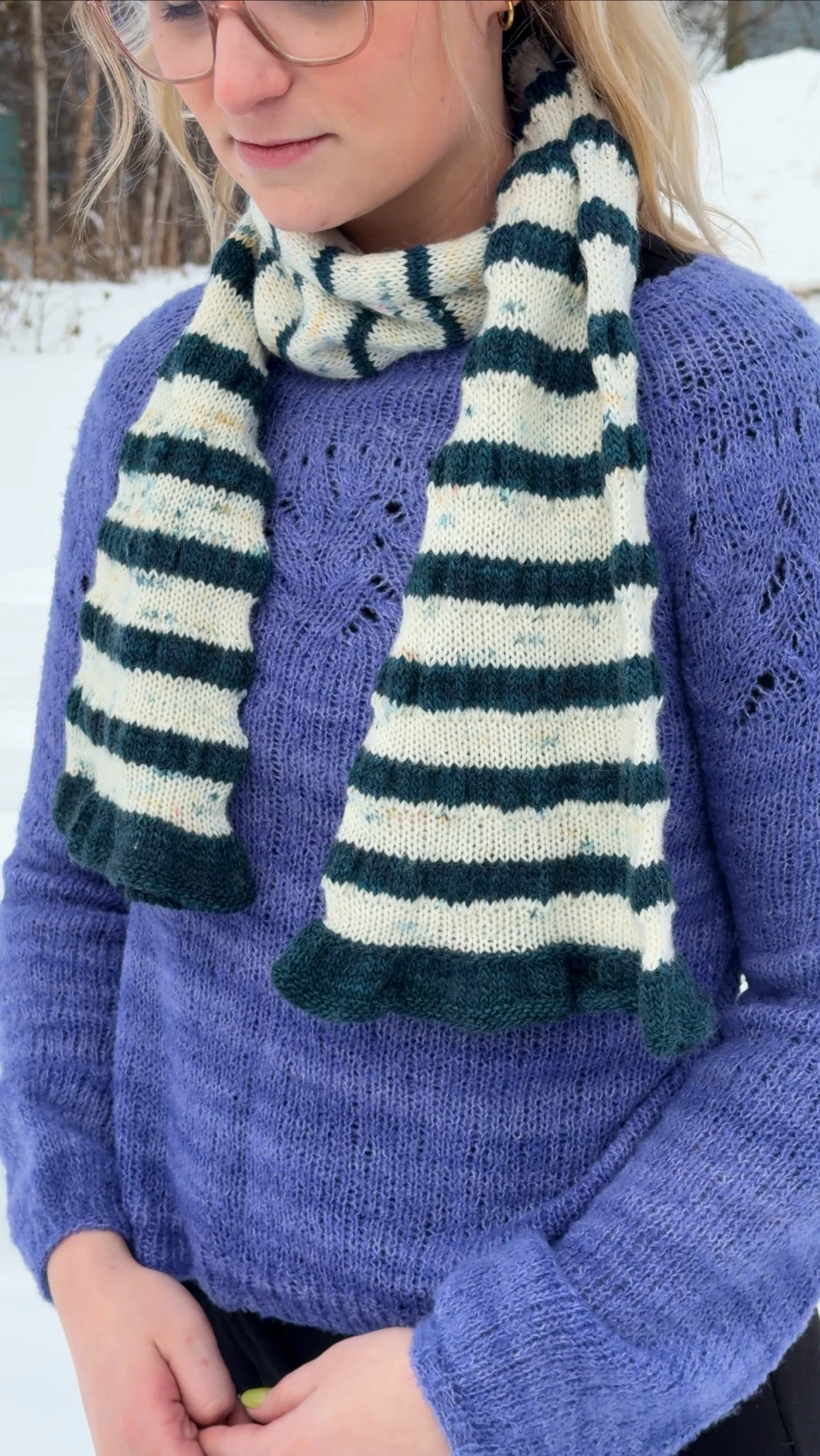 Ruffles Scarf - Knitting pattern and Optional kit - Image 3