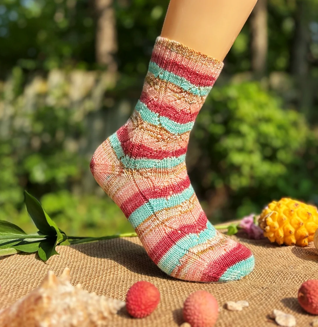 Sea Bloom Socks | Knitting Pattern and Optional Kit - Image 2