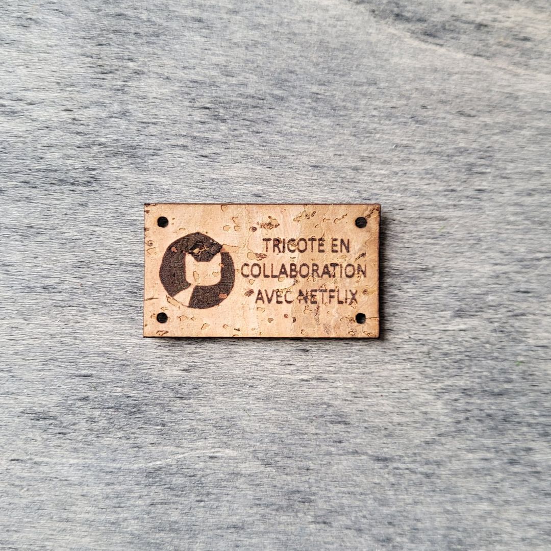 Sew-on Cork labels - Biscotte with Sentence - Image 12