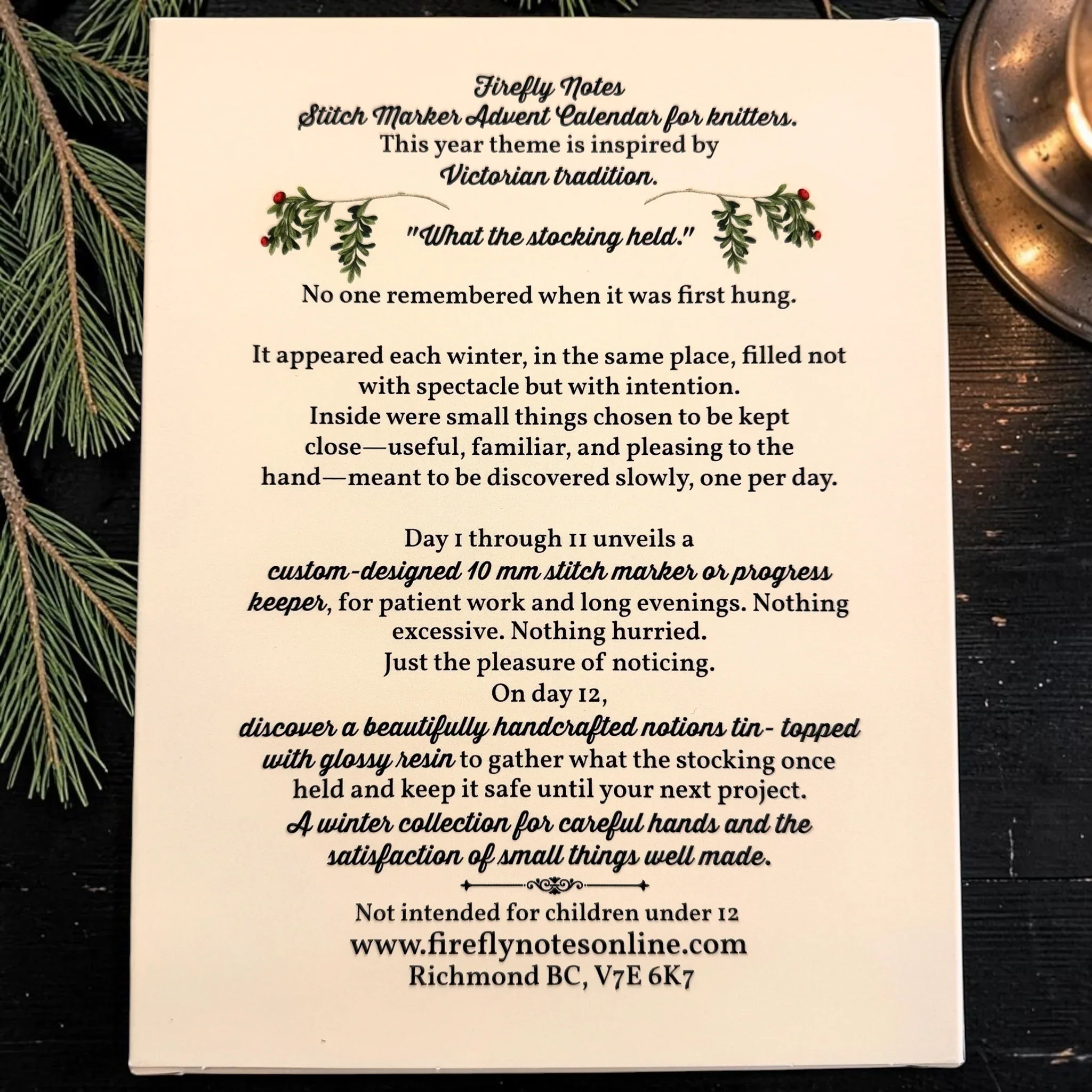 Firefly Notes Stitch Marker Advent Calendar 2026 - Crochet & Knitting version — PRE-ORDER - Image 3