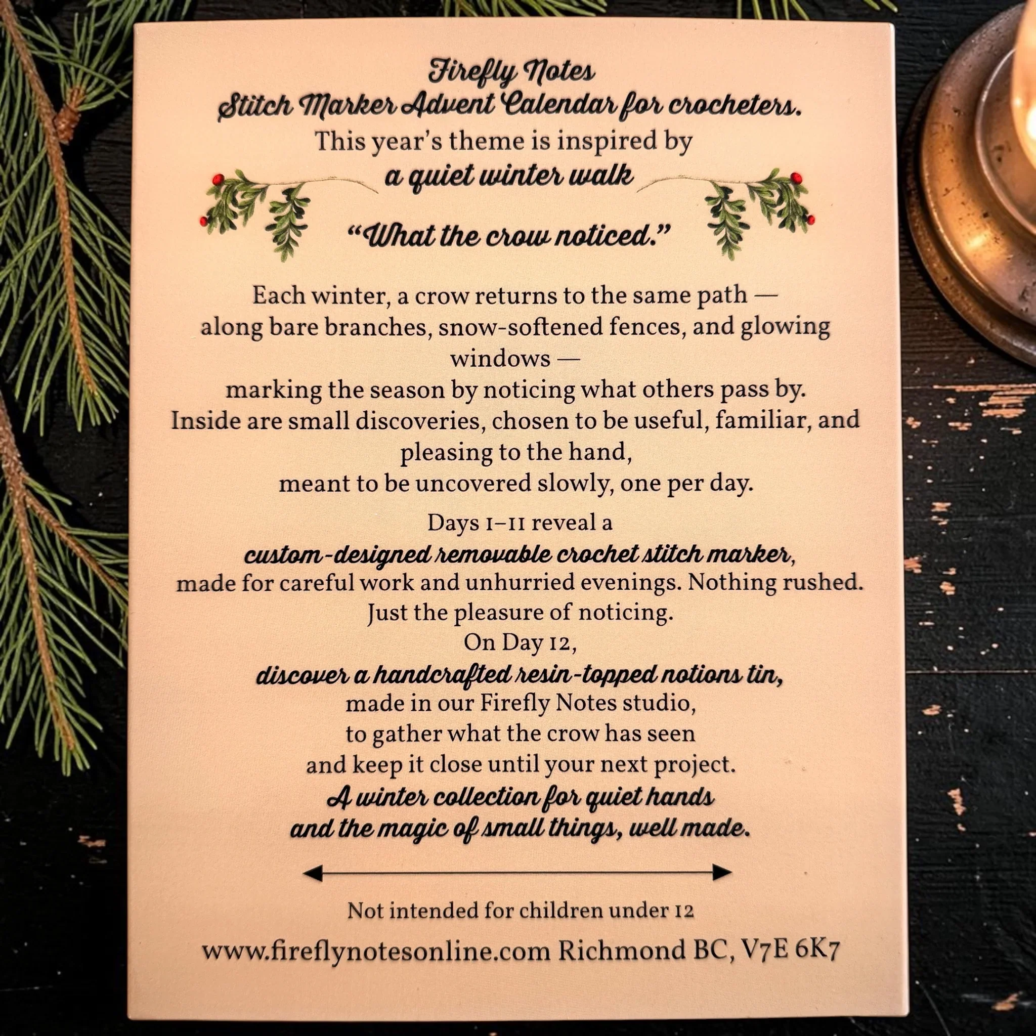 Firefly Notes Stitch Marker Advent Calendar 2026 - Crochet & Knitting version — PRE-ORDER - Image 6