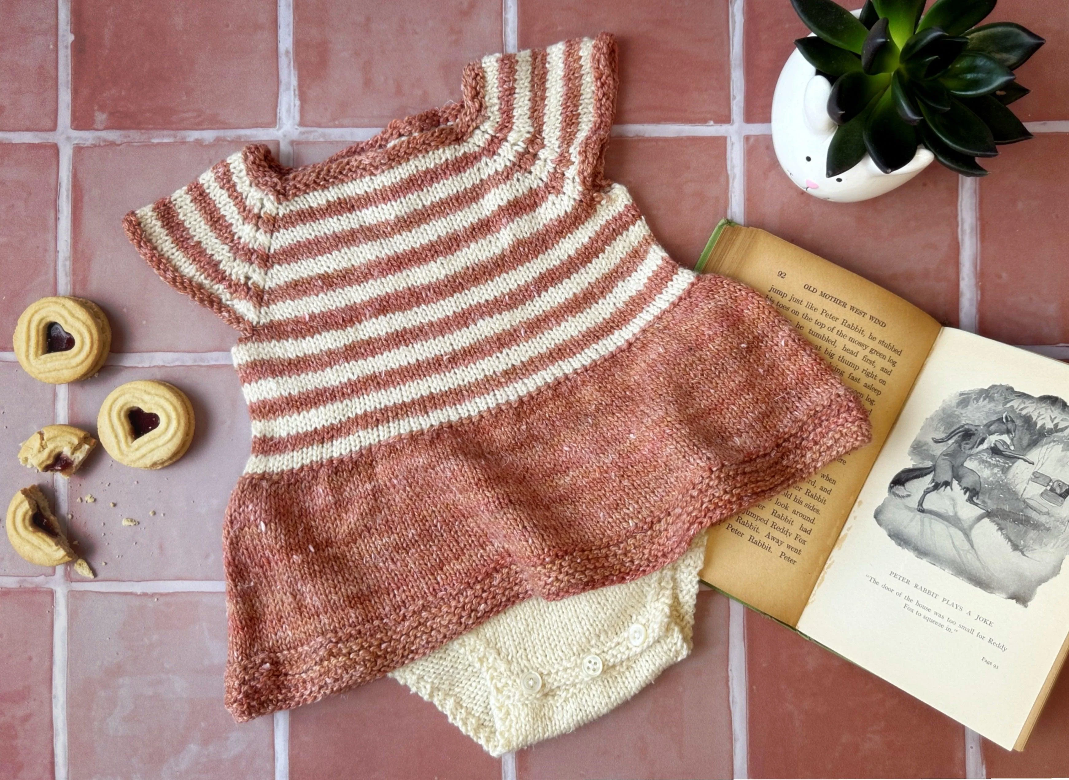 Striped Onesie - KNITTING PATTERN