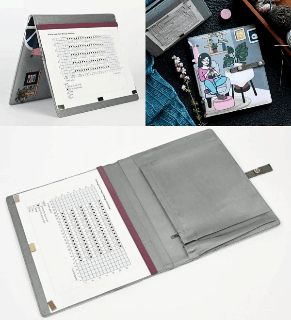 Knitter's Pride Passion Fold-Up Style Knitting Pattern Holder - Image 2