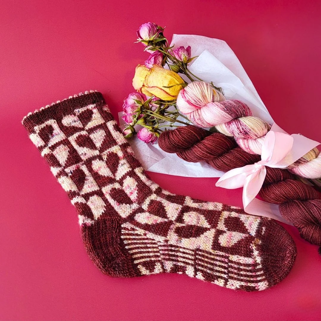 The Aphrodite's socks  - Knitting pattern and Optional Limited Edition Kit - Image 3