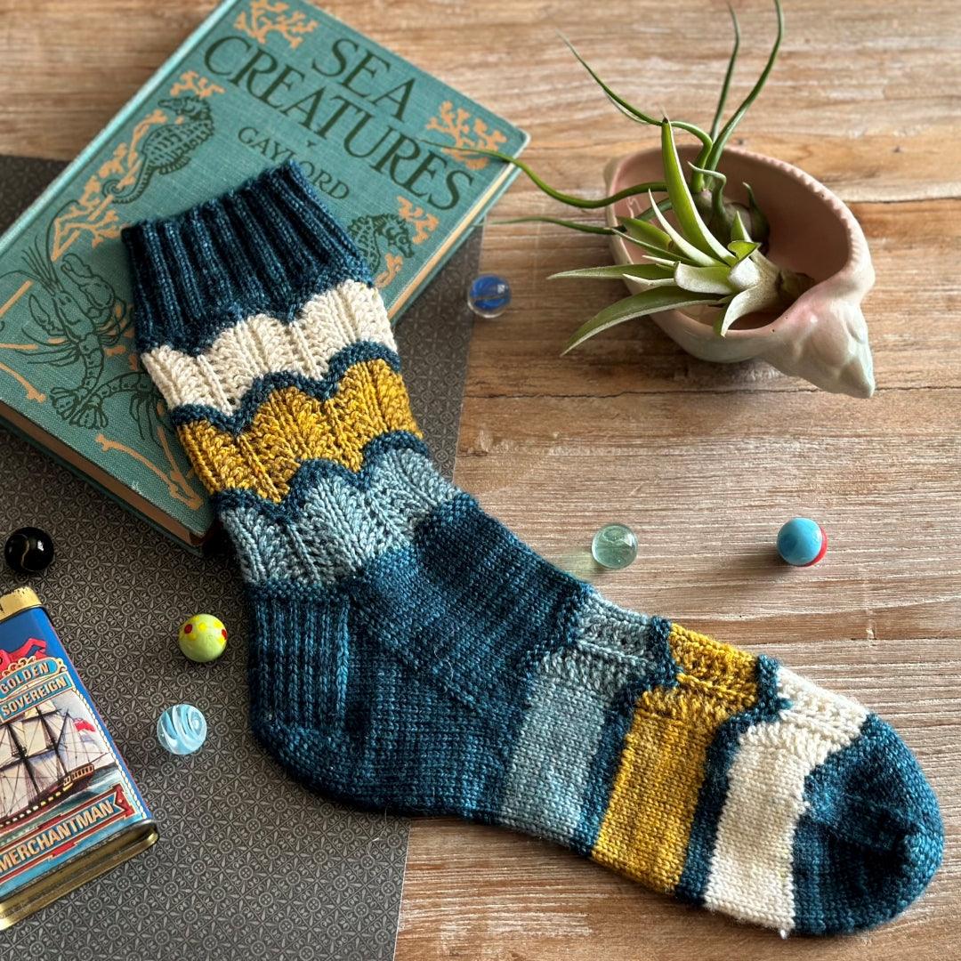 Wave Over Wave Socks - Knitting pattern