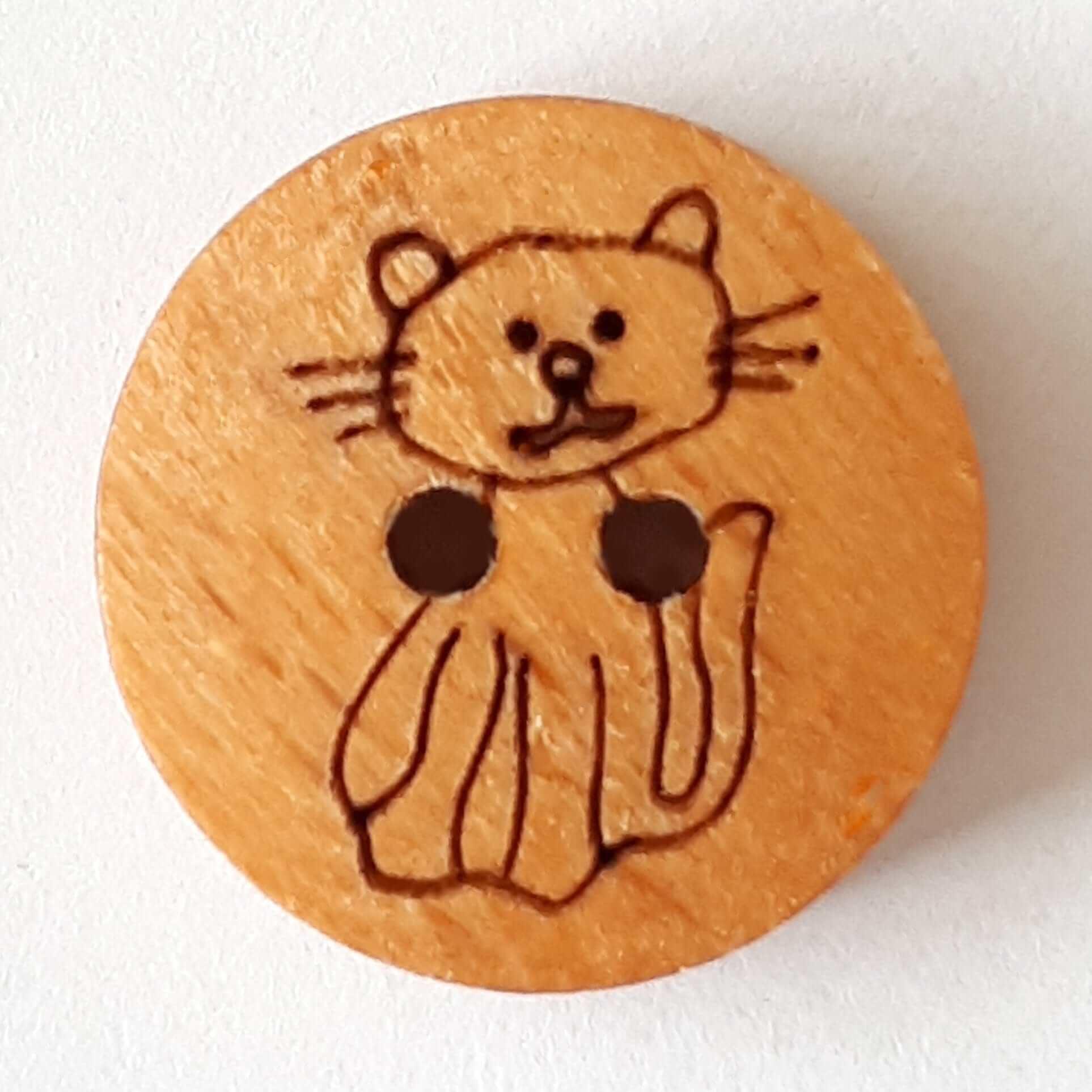 Wooden button - Animals - Image 2
