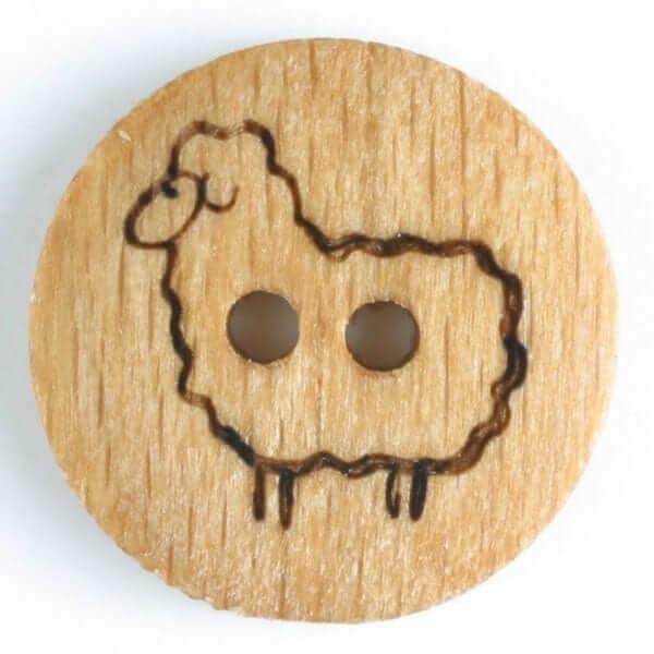 Wooden button - Animals - Image 3