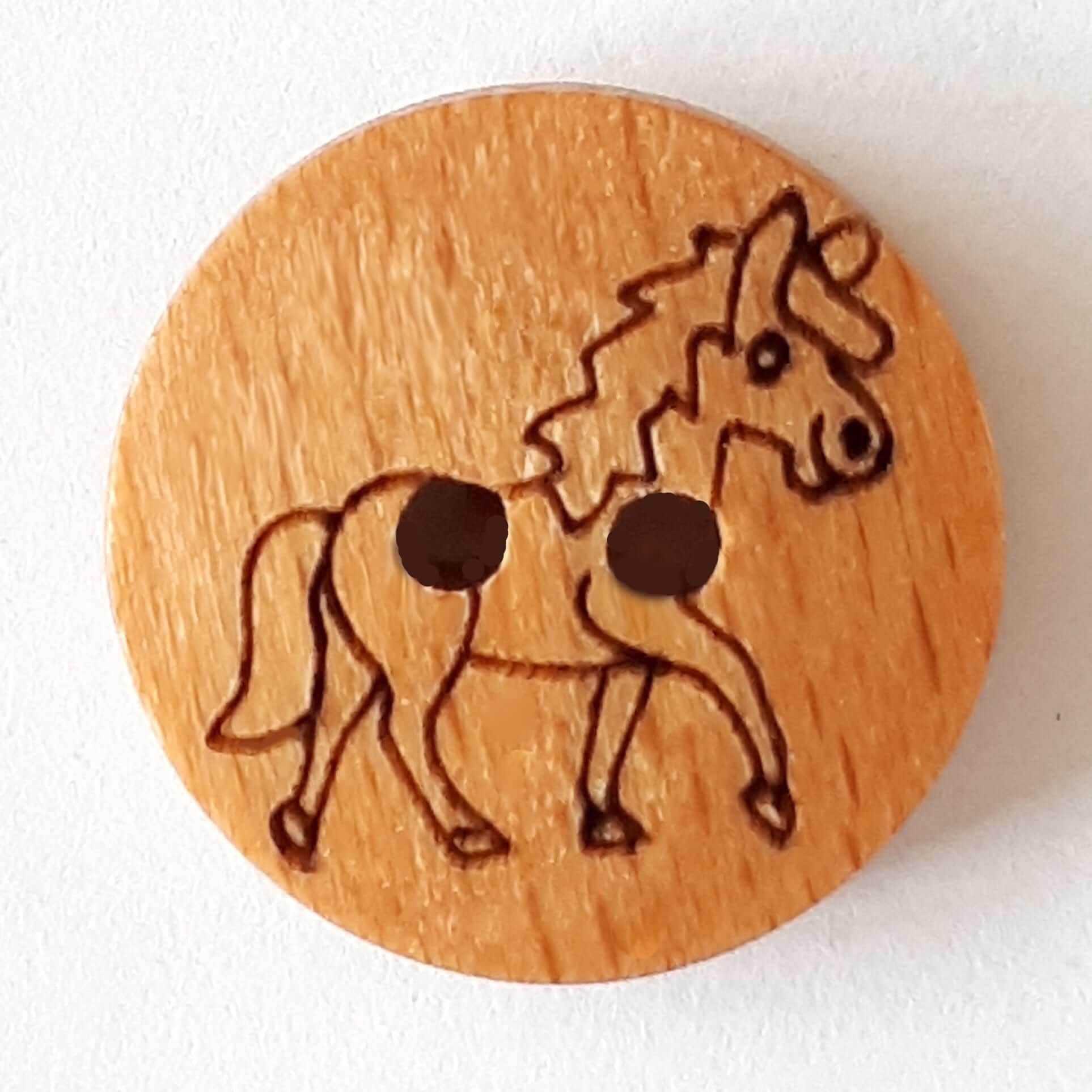 Wooden button - Animals - Image 7