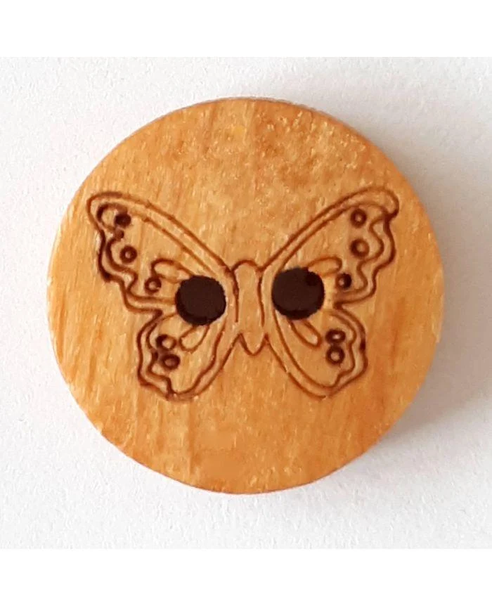 Wooden button - Animals - Image 8