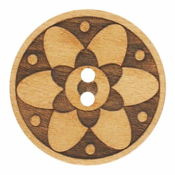 Wooden button 2056